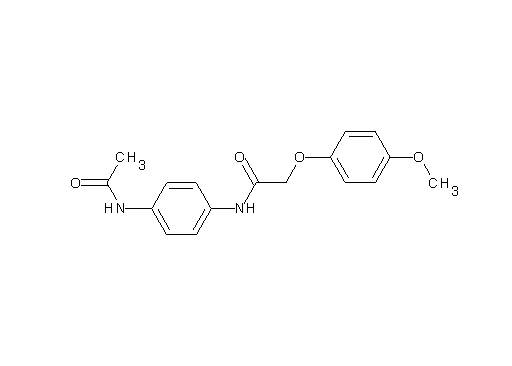 N-[4-(acetylamino)phenyl]-2-(4-methoxyphenoxy)acetamide