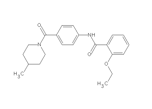 2-ethoxy-N-{4-[(4-methyl-1-piperidinyl)carbonyl]phenyl}benzamide