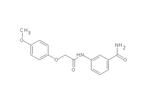 3-{[(4-methoxyphenoxy)acetyl]amino}benzamide