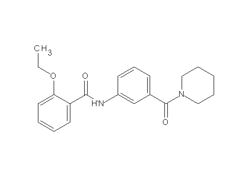 2-ethoxy-N-[3-(1-piperidinylcarbonyl)phenyl]benzamide