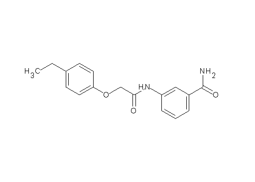3-{[(4-ethylphenoxy)acetyl]amino}benzamide - Click Image to Close