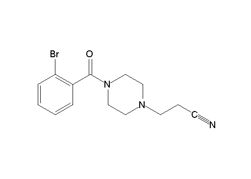 3-[4-(2-bromobenzoyl)-1-piperazinyl]propanenitrile