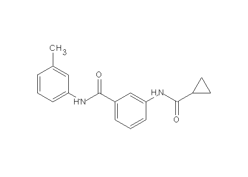 3-[(cyclopropylcarbonyl)amino]-N-(3-methylphenyl)benzamide