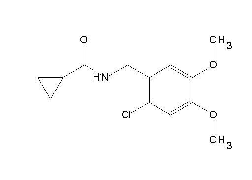 N-(2-chloro-4,5-dimethoxybenzyl)cyclopropanecarboxamide