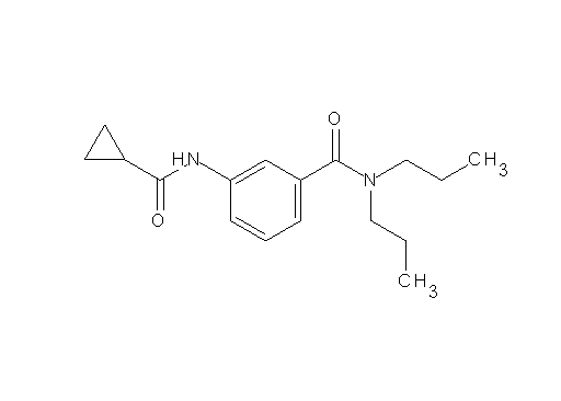 3-[(cyclopropylcarbonyl)amino]-N,N-dipropylbenzamide