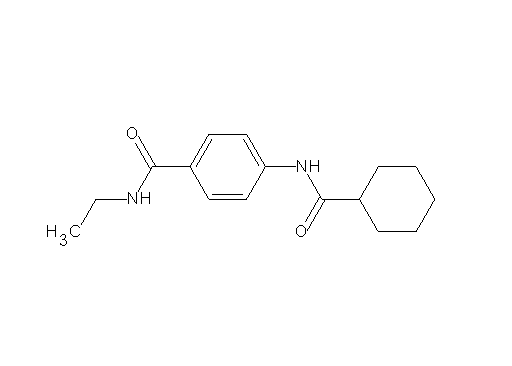 4-[(cyclohexylcarbonyl)amino]-N-ethylbenzamide - Click Image to Close