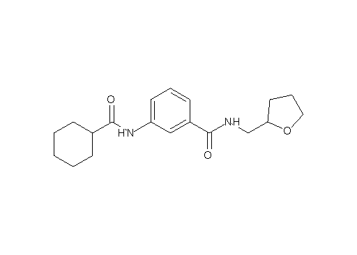 3-[(cyclohexylcarbonyl)amino]-N-(tetrahydro-2-furanylmethyl)benzamide