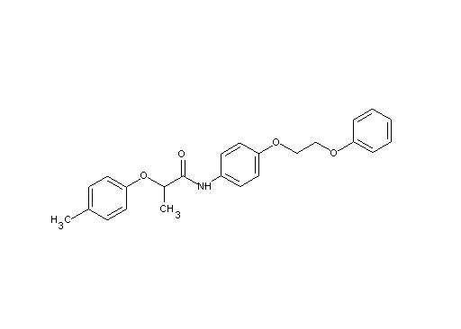 2-(4-methylphenoxy)-N-[4-(2-phenoxyethoxy)phenyl]propanamide