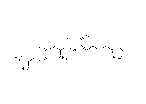 2-(4-isopropylphenoxy)-N-[3-(tetrahydro-2-furanylmethoxy)phenyl]propanamide - Click Image to Close
