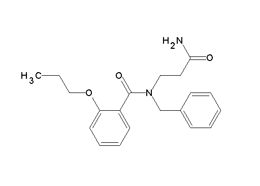 N-(3-amino-3-oxopropyl)-N-benzyl-2-propoxybenzamide (non-preferred name)
