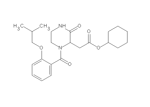 cyclohexyl [1-(2-isobutoxybenzoyl)-3-oxo-2-piperazinyl]acetate