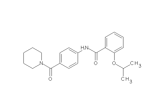 2-isopropoxy-N-[4-(1-piperidinylcarbonyl)phenyl]benzamide
