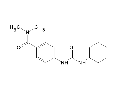 4-{[(cyclohexylamino)carbonyl]amino}-N,N-dimethylbenzamide
