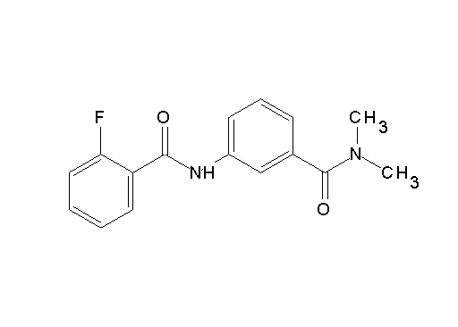 N-{3-[(dimethylamino)carbonyl]phenyl}-2-fluorobenzamide