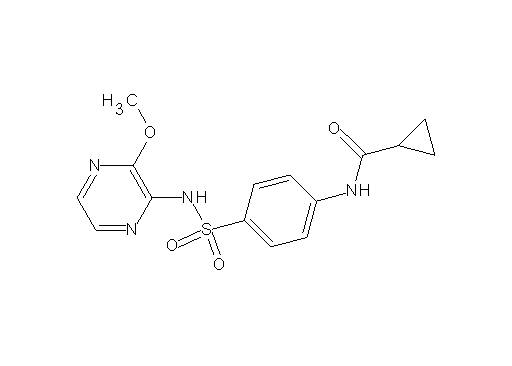N-(4-{[(3-methoxy-2-pyrazinyl)amino]sulfonyl}phenyl)cyclopropanecarboxamide