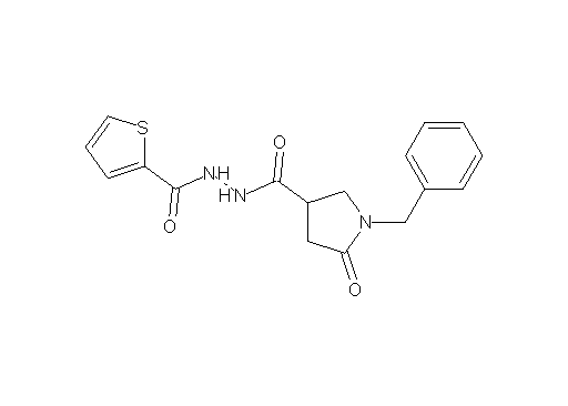 1-benzyl-5-oxo-N'-(2-thienylcarbonyl)-3-pyrrolidinecarbohydrazide