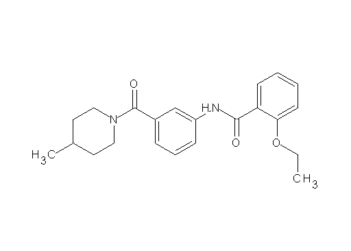 2-ethoxy-N-{3-[(4-methyl-1-piperidinyl)carbonyl]phenyl}benzamide