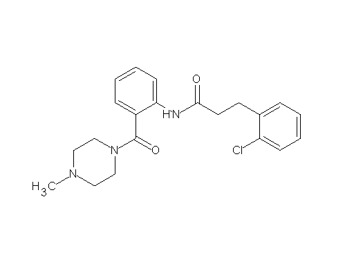 3-(2-chlorophenyl)-N-{2-[(4-methyl-1-piperazinyl)carbonyl]phenyl}propanamide