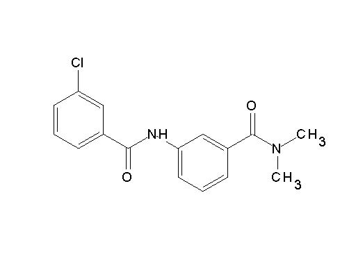 3-chloro-N-{3-[(dimethylamino)carbonyl]phenyl}benzamide