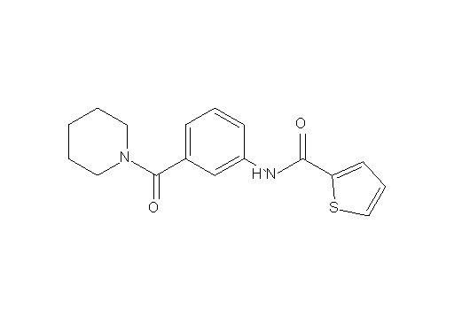 N-[3-(1-piperidinylcarbonyl)phenyl]-2-thiophenecarboxamide