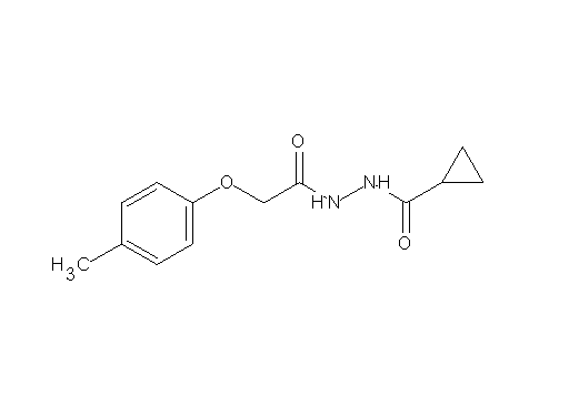 N'-[2-(4-methylphenoxy)acetyl]cyclopropanecarbohydrazide