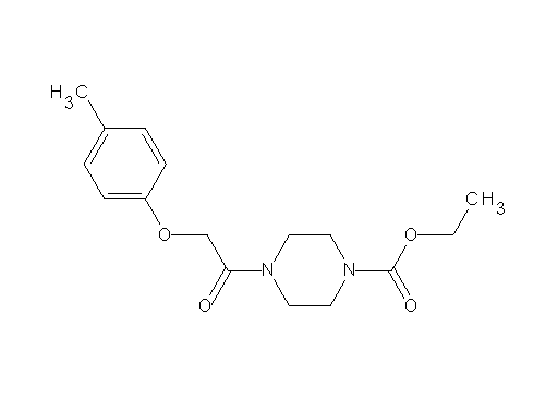 ethyl 4-[(4-methylphenoxy)acetyl]-1-piperazinecarboxylate