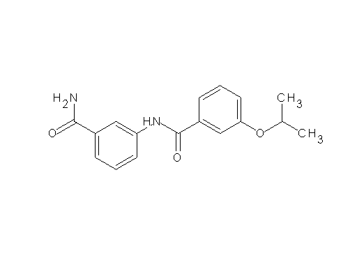N-[3-(aminocarbonyl)phenyl]-3-isopropoxybenzamide