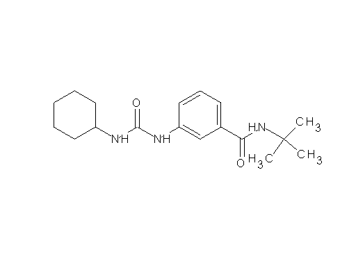 N-(tert-butyl)-3-{[(cyclohexylamino)carbonyl]amino}benzamide - Click Image to Close