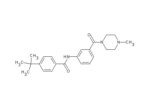 4-tert-butyl-N-{3-[(4-methyl-1-piperazinyl)carbonyl]phenyl}benzamide