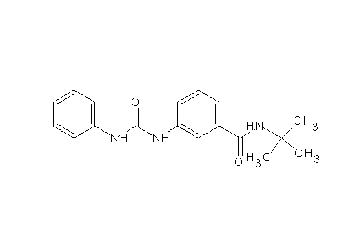 3-[(anilinocarbonyl)amino]-N-(tert-butyl)benzamide