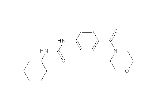 N-cyclohexyl-N'-[4-(4-morpholinylcarbonyl)phenyl]urea