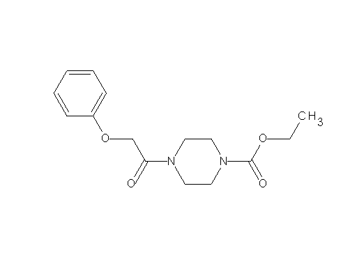 ethyl 4-(phenoxyacetyl)-1-piperazinecarboxylate