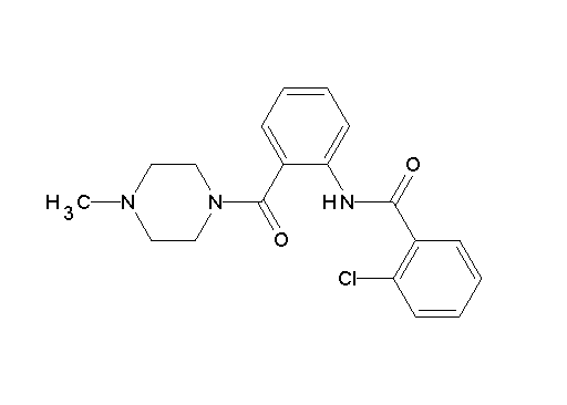 2-chloro-N-{2-[(4-methyl-1-piperazinyl)carbonyl]phenyl}benzamide