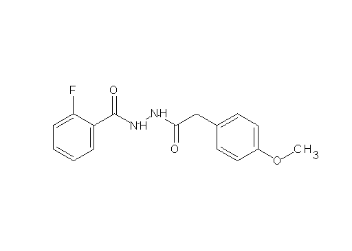 2-fluoro-N'-[(4-methoxyphenyl)acetyl]benzohydrazide