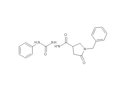 2-[(1-benzyl-5-oxo-3-pyrrolidinyl)carbonyl]-N-phenylhydrazinecarboxamide