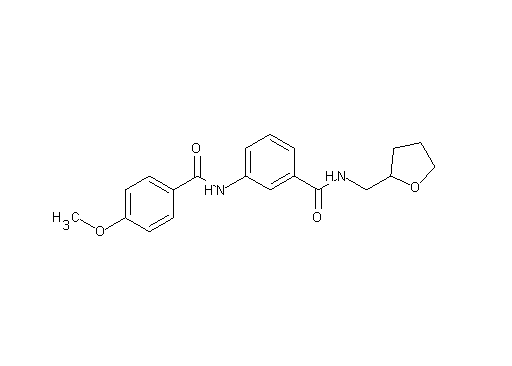 3-[(4-methoxybenzoyl)amino]-N-(tetrahydro-2-furanylmethyl)benzamide