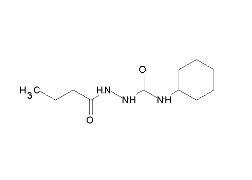 2-butyryl-N-cyclohexylhydrazinecarboxamide