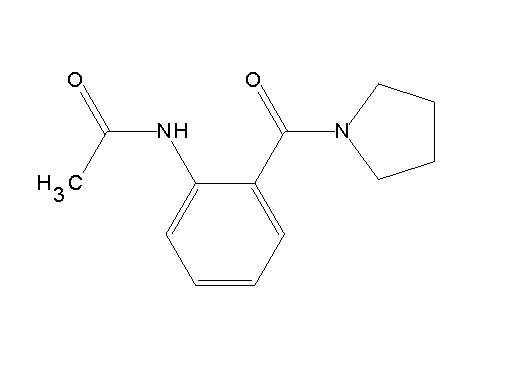 N-[2-(1-pyrrolidinylcarbonyl)phenyl]acetamide