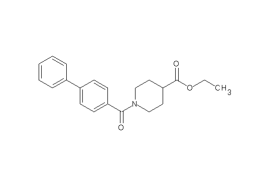 ethyl 1-(4-biphenylylcarbonyl)-4-piperidinecarboxylate