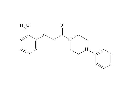 1-[(2-methylphenoxy)acetyl]-4-phenylpiperazine