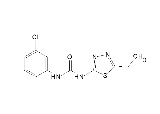 N-(3-chlorophenyl)-N'-(5-ethyl-1,3,4-thiadiazol-2-yl)urea