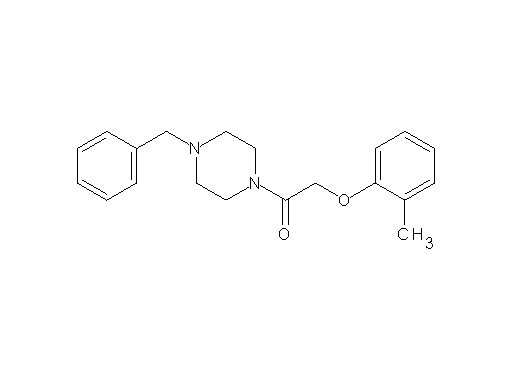 1-benzyl-4-[(2-methylphenoxy)acetyl]piperazine