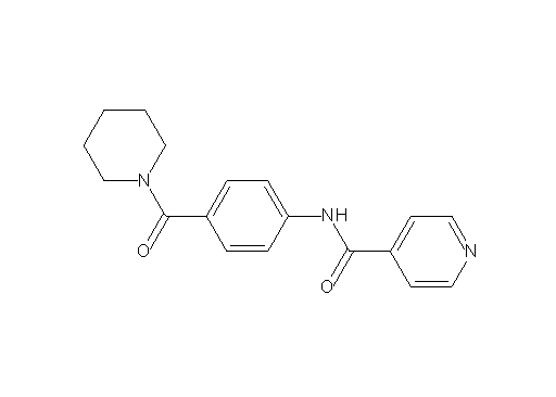 N-[4-(1-piperidinylcarbonyl)phenyl]isonicotinamide
