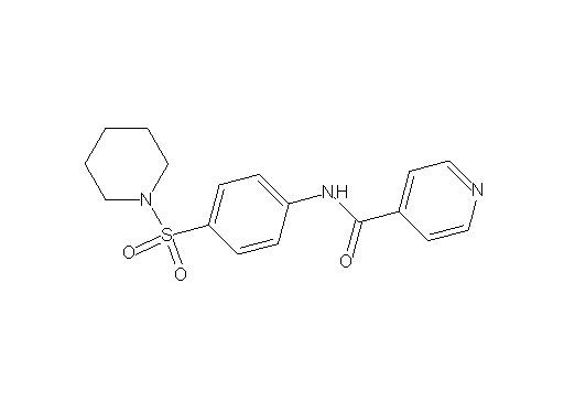 N-[4-(1-piperidinylsulfonyl)phenyl]isonicotinamide