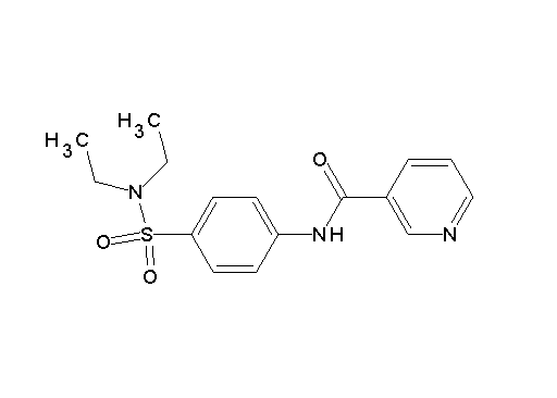N-{4-[(diethylamino)sulfonyl]phenyl}nicotinamide