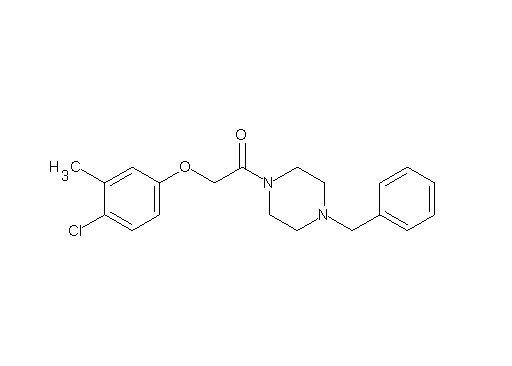 1-benzyl-4-[(4-chloro-3-methylphenoxy)acetyl]piperazine
