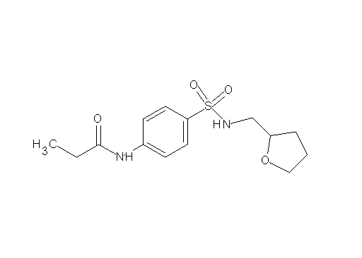 N-(4-{[(tetrahydro-2-furanylmethyl)amino]sulfonyl}phenyl)propanamide
