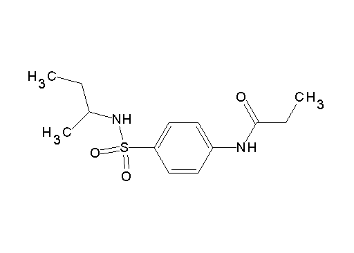 N-{4-[(sec-butylamino)sulfonyl]phenyl}propanamide