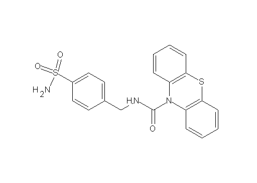 N-[4-(aminosulfonyl)benzyl]-10H-phenothiazine-10-carboxamide - Click Image to Close