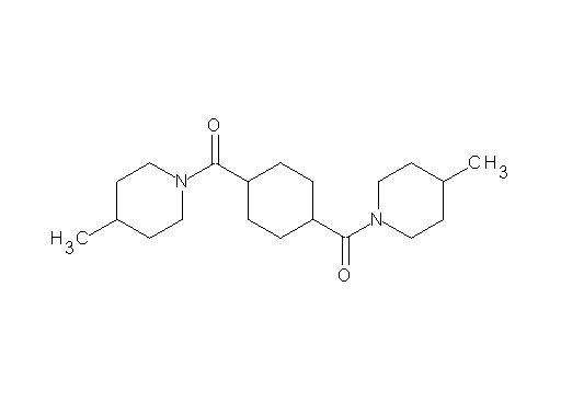 1,1'-[1,4-cyclohexanediyldi(carbonyl)]bis(4-methylpiperidine)